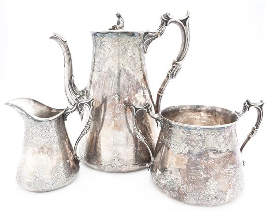 An English Silverplate Coffee Service