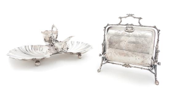 Two Victorian Silverplate Serving 1505db