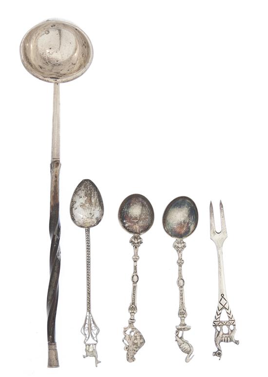 A Set of Six Continental .800 Silver