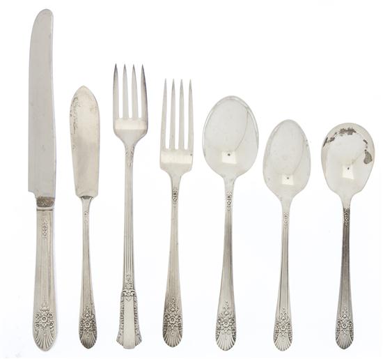 An American Sterling Silver Flatware