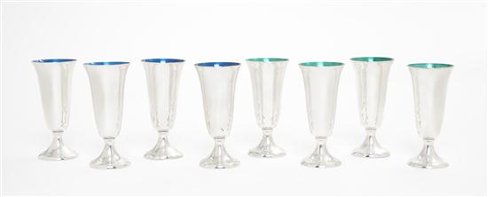  A Set of Eight American Enameled 15064b