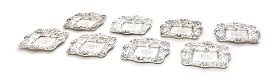 * A Set of Eight American Sterling