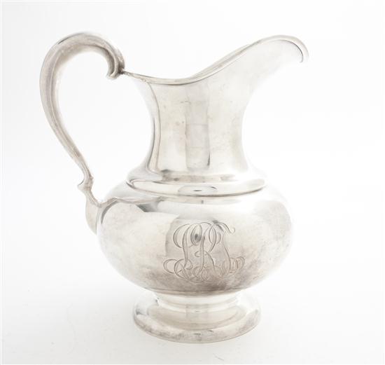 An American Sterling Silver Pitcher 15066a