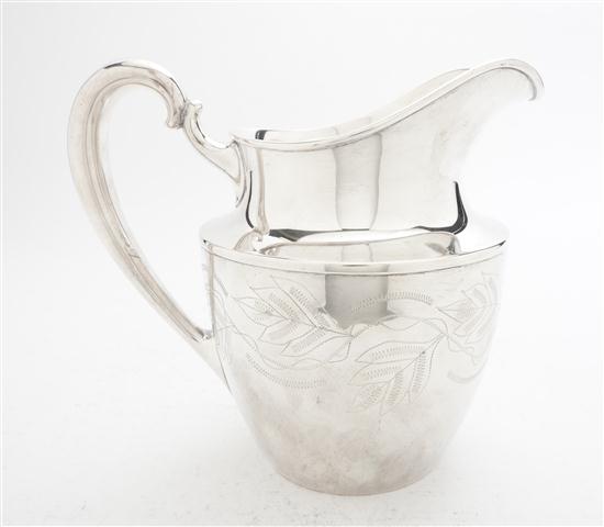 * An American Sterling Silver Pitcher