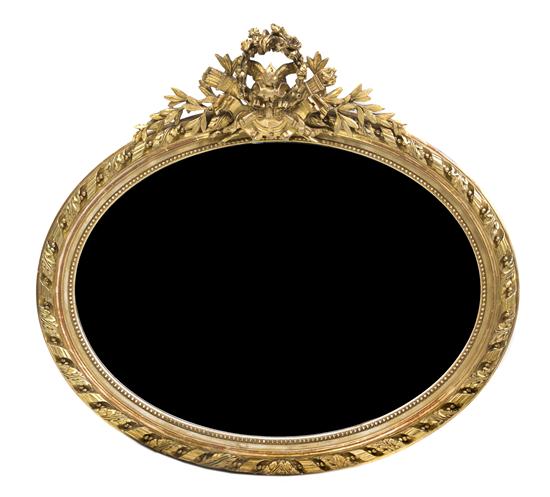 A Neoclassical Giltwood Mirror
