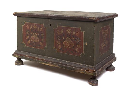 A Continental Painted Pine Chest 15071b