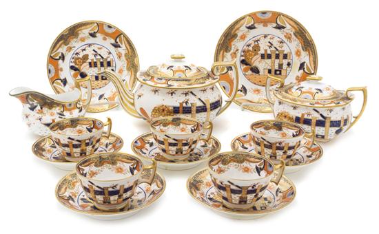 A Spode Porcelain Tea Service in