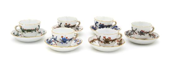 A Meissen Porcelain Cased Demitasse