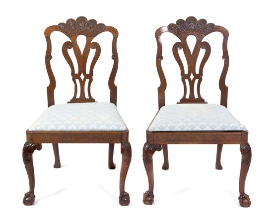 A Pair of Chippendale Style Cherry 15075b