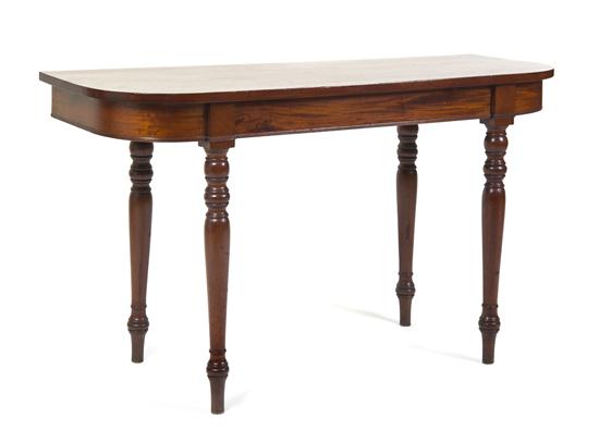 An American Mahogany Console Table 15075c