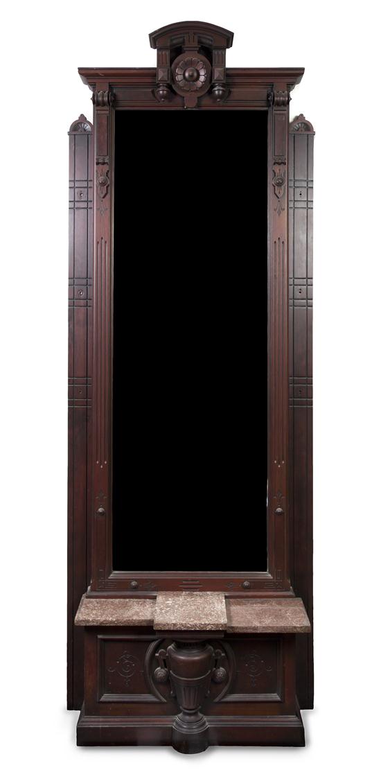 A Victorian Mahogany Pier Mirror 150795