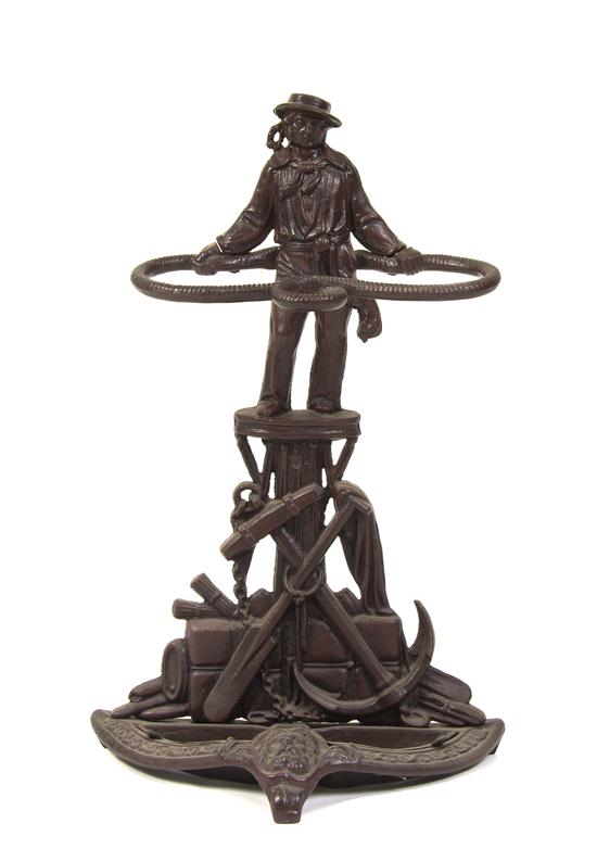 An American Cast Iron Umbrella Stand