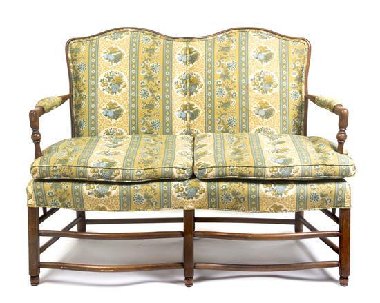 An American Double Back Settee having