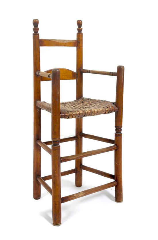 An American Maple Childs High Chair
