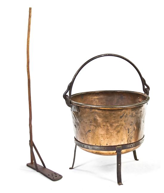 A Copper Kettle and Wood Apple