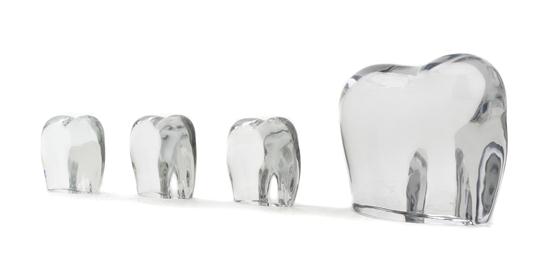 Four Baccarat Glass Elephants comprising 1507c8