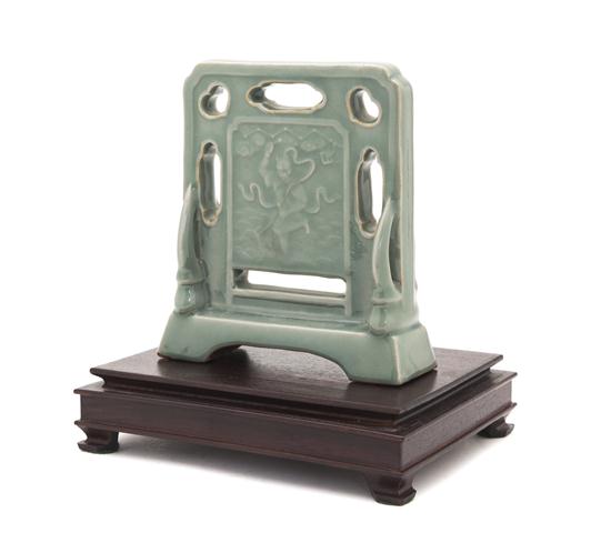 A Chinese Celadon-Glazed Table