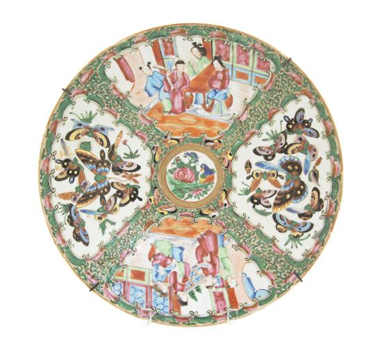 A Chinese Rose Medallion Plate