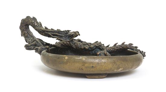 A Chinese Bronze Vide Poche of