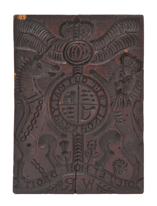 An English Carved Wood Printing