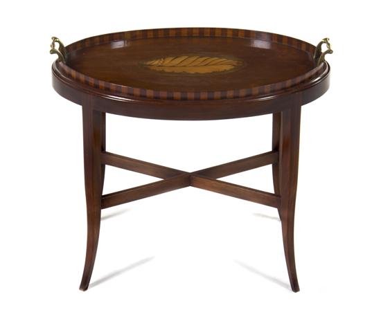 An English Mahogany and Fruitwood