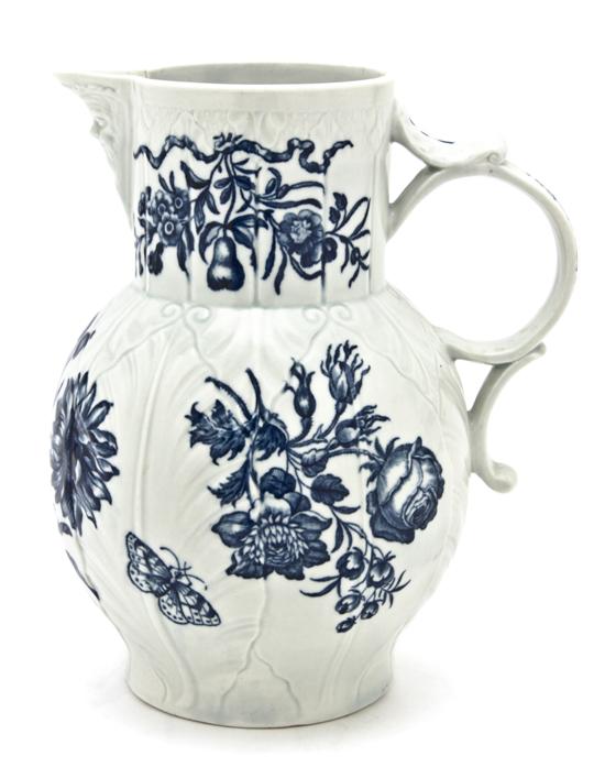 A Worcester Porcelain Pitcher of