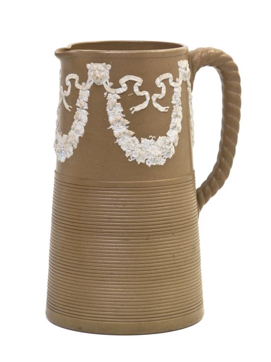 *An English Jasperware Pitcher