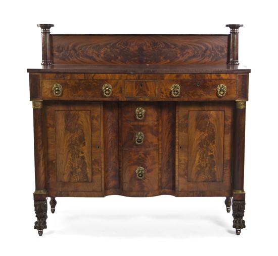 A Mahogany Sideboard 19th century having