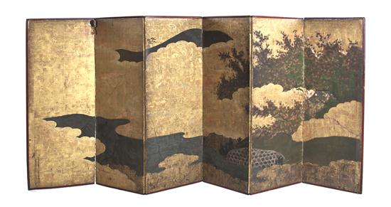  A Japanese Six Panel Paper Floor 150b0f