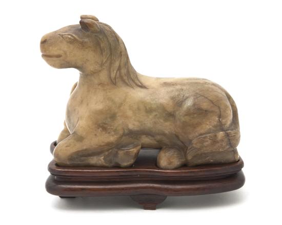 *A Chinese Soapstone Model of a Horse