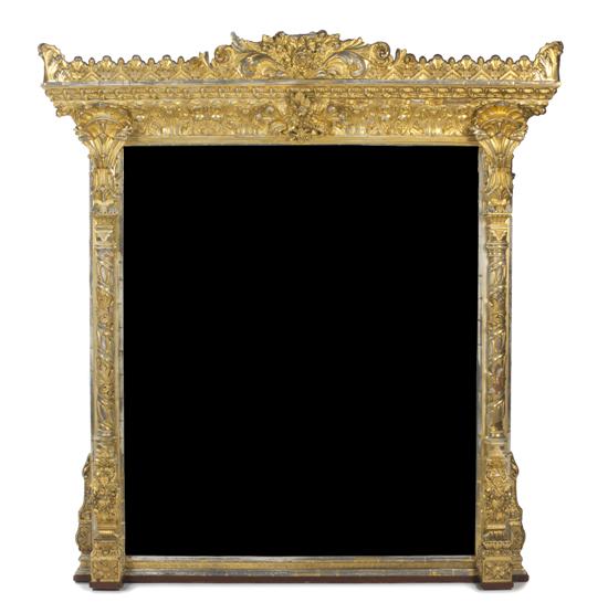  A Continental Giltwood Overmantel 150b47