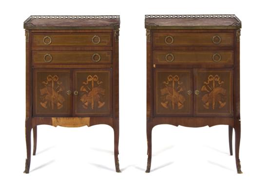  A Pair of Louis XVI Style Marquetry 150b53