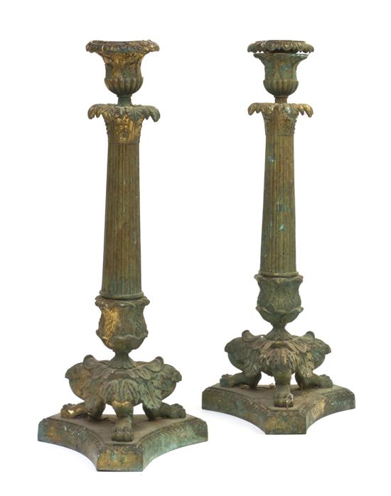  A Pair of Empire Style Gilt Metal 150b7d