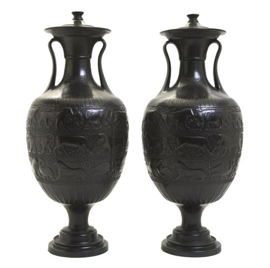 A Pair of Neoclassical Style Bronze