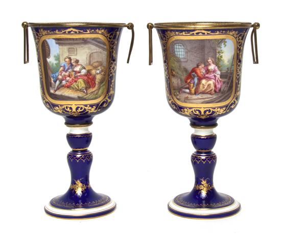 A Pair of Sevres Style Gilt Bronze 150ba9