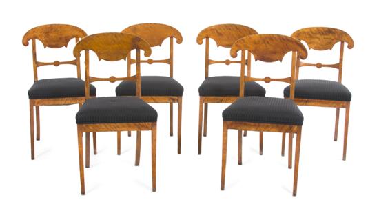 A Set of Six Biedermeier Side Chairs 150bdc