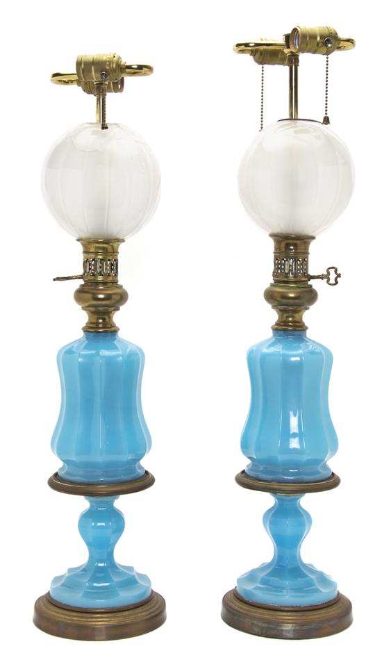  A Pair of French Opaline Glass 150bf7