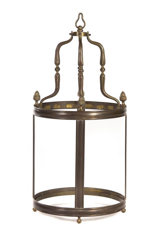 A Neoclassical Bronze Hall Lantern 150c14