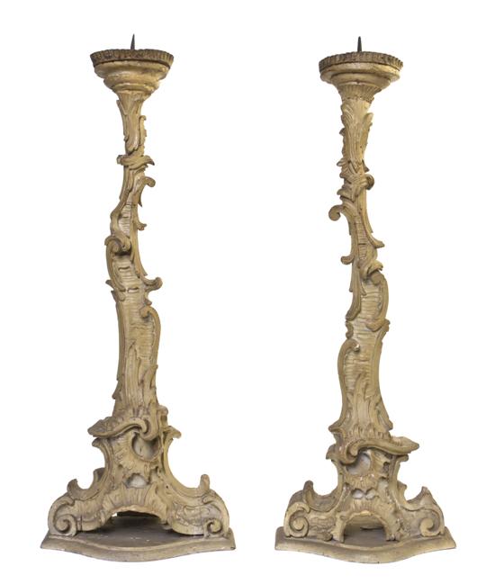 A Pair of Rococo Style Carved and 150c2f