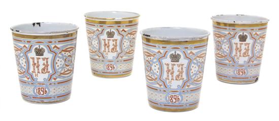 A Set of Four Russian Coronation