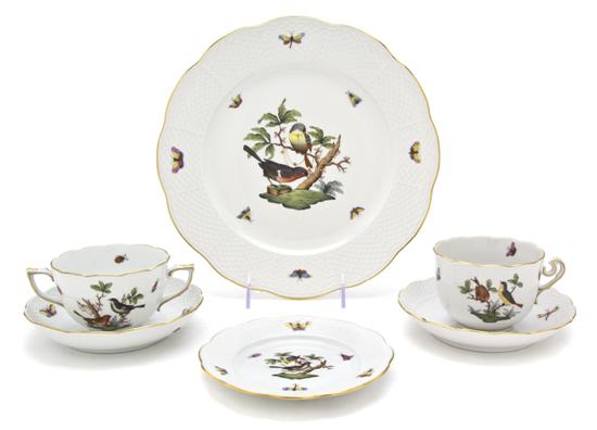 A Herend Porcelain Dinner Service for