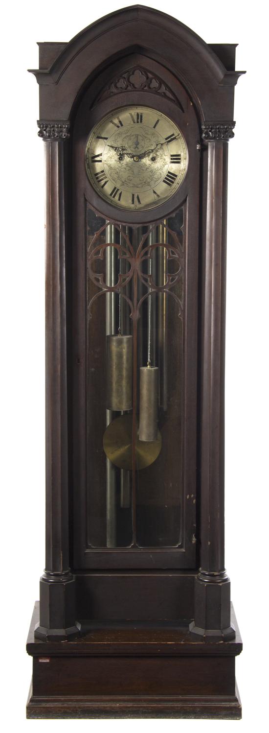  A Gothic Revival Tall Case Clock 150c93