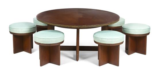 An American Mahogany Dining Suite Frank