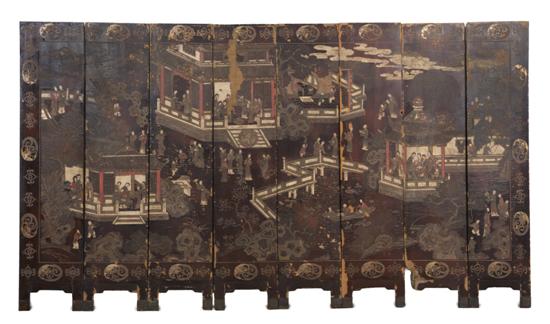  A Chinese Eight Panel Coromandel 150cdd