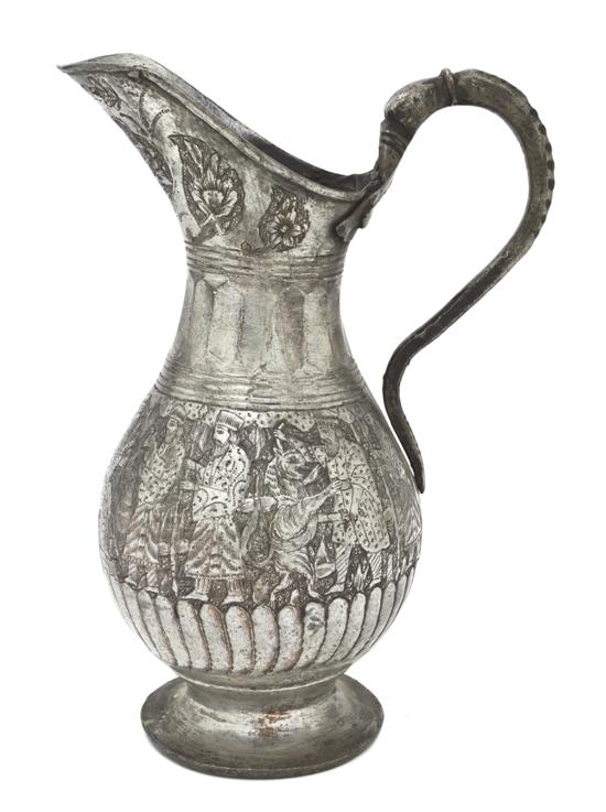 A Middle Eastern Silvered Metal