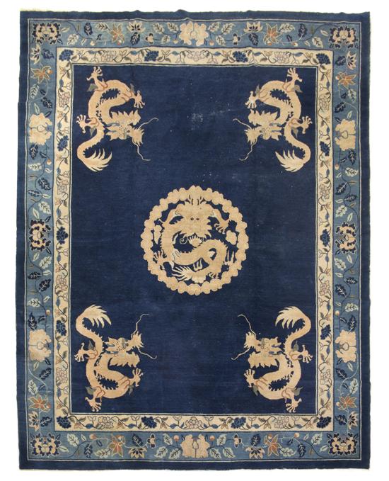 *A Chinese Wool Rug decorated with