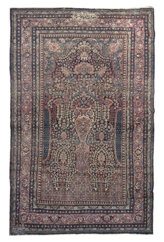 A Persian Wool Prayer Rug centered 150d31