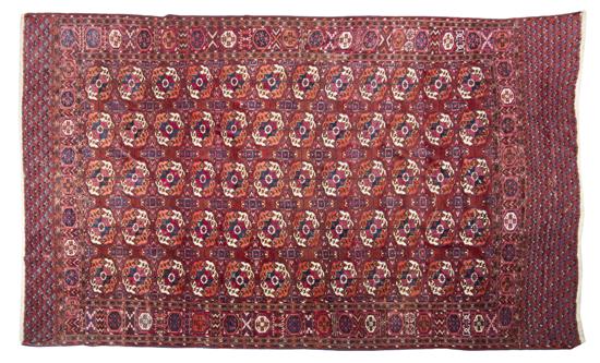 A Tekke Main Wool Carpet West Turkestan 150d3c