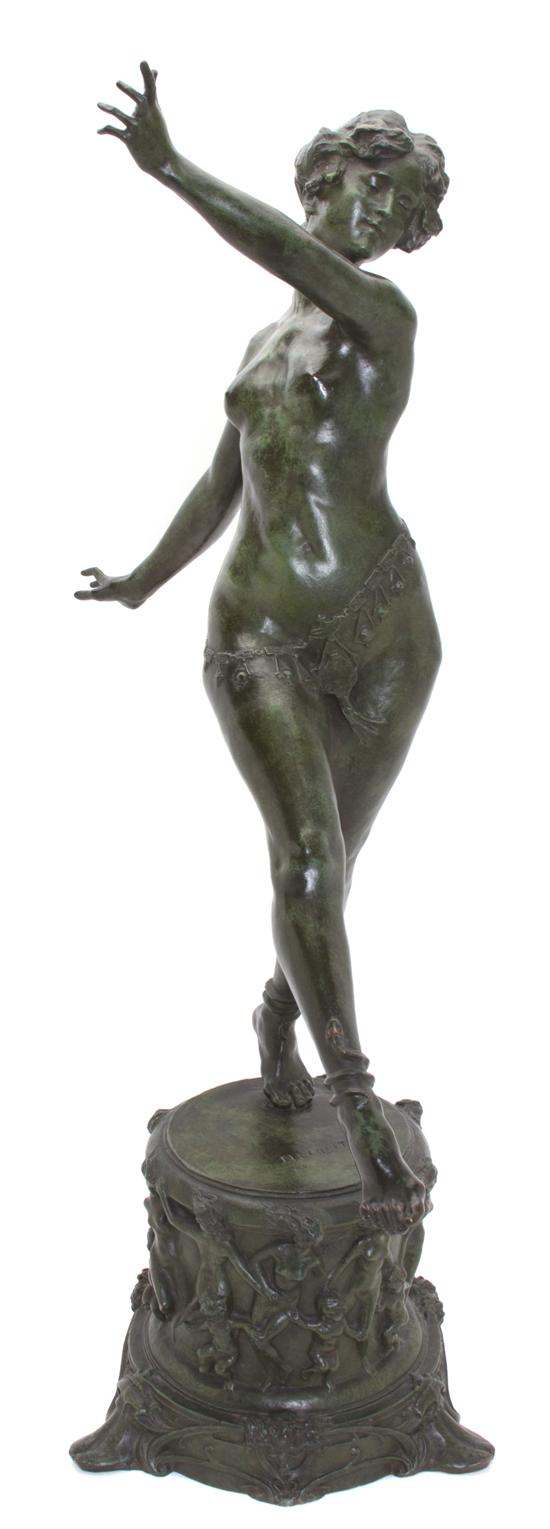 A Belgian Patinated Bronze Sculpture 150d48