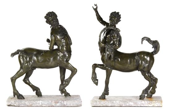 A Pair of Bronze Furietti Centaurs 150d54